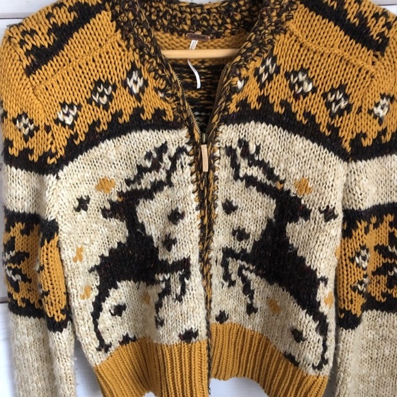 Free People Reindeer Knit Sweater - Picture 5 of 6